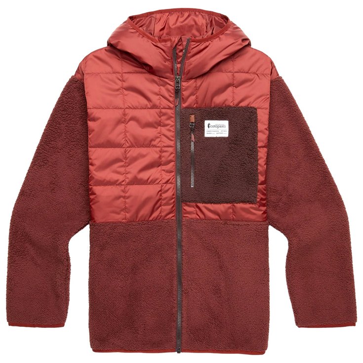 Cotopaxi Pile Trico Hybrid Hooded Jacket Rusty Chestnut Presentazione