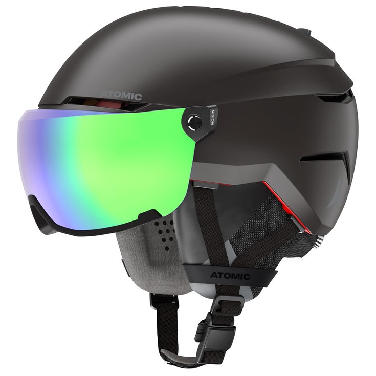 Atomic Casco con visiera Savor Amid Visor Hd Black Green Hd Presentazione