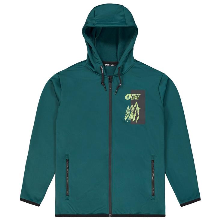 Picture Fleece Park Zip Tech Deep Water Overview