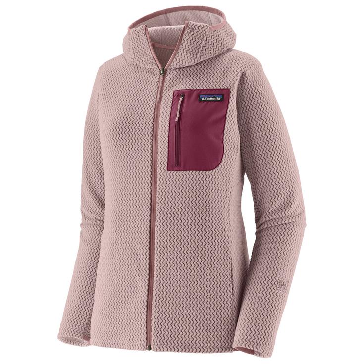 Patagonia Polaire W's R1 Air Full Zip Hoody Stingray Mauve Présentation