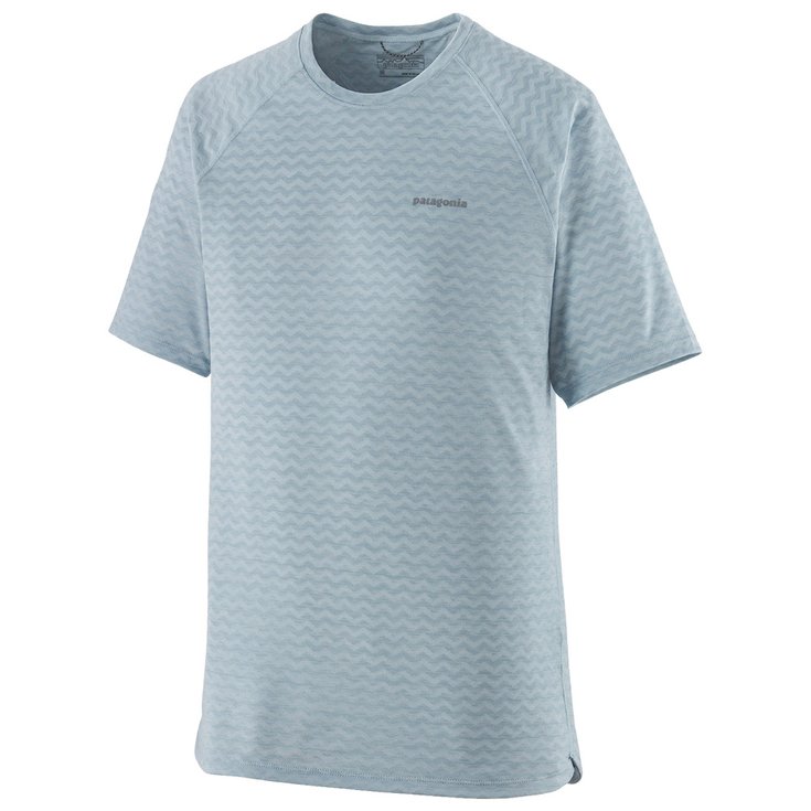 Patagonia Tee-shirt de trail M's Ridge Flow Stream Blue Voorstelling