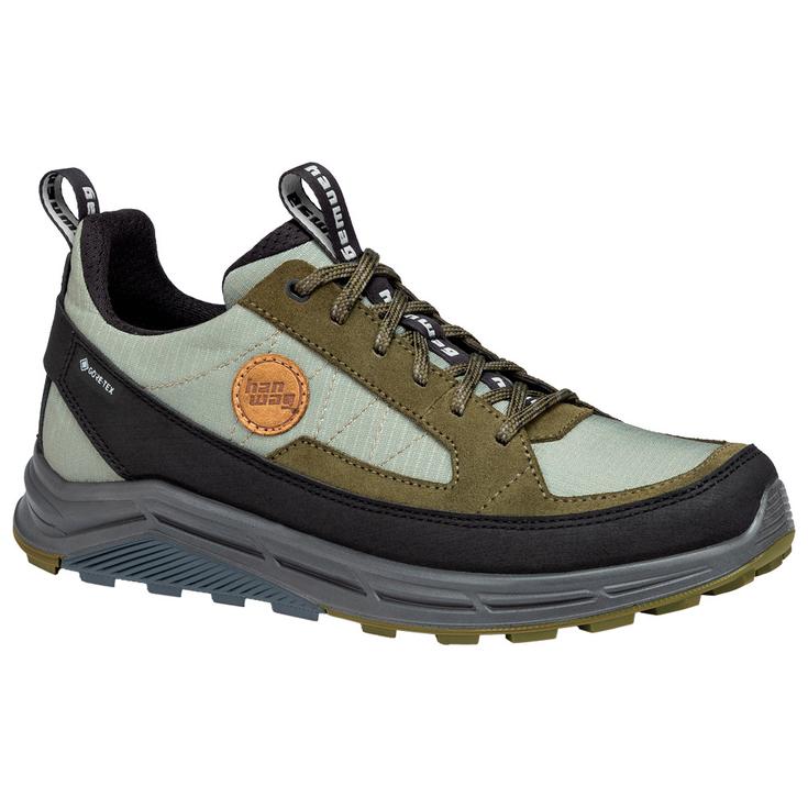 Hanwag Approachschuhe Rotpunkt Light Low Gore-Tex Deep Olive Light Olive Präsentation