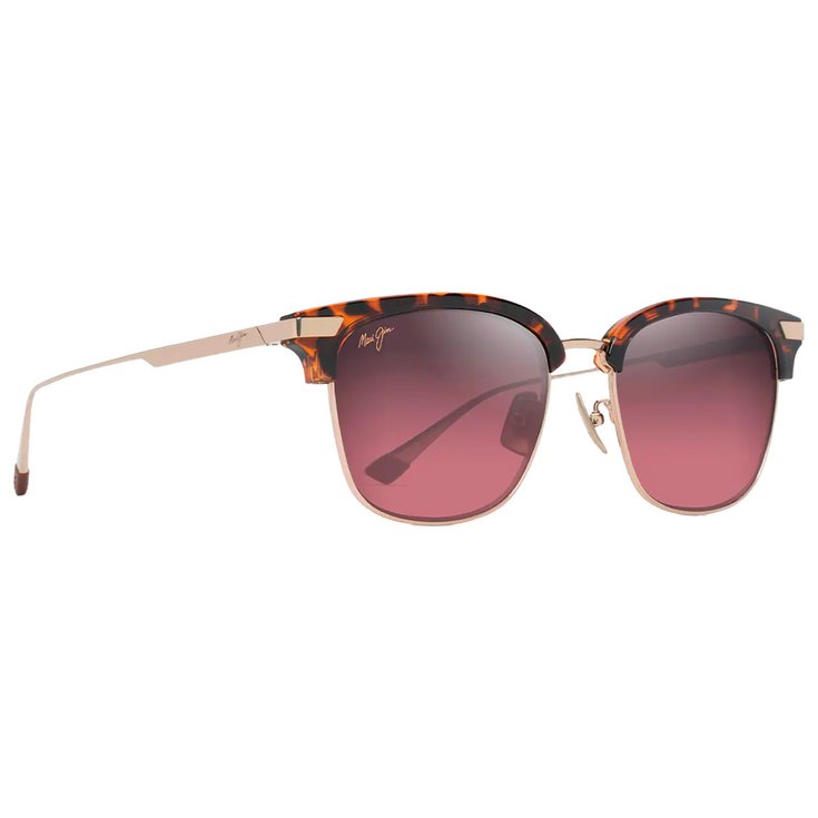 Maui Jim Occhiali da sole Kalaunu Asian Fit Havane Foncé Brillant Doré Maui Rose MauiBrilliant Presentazione