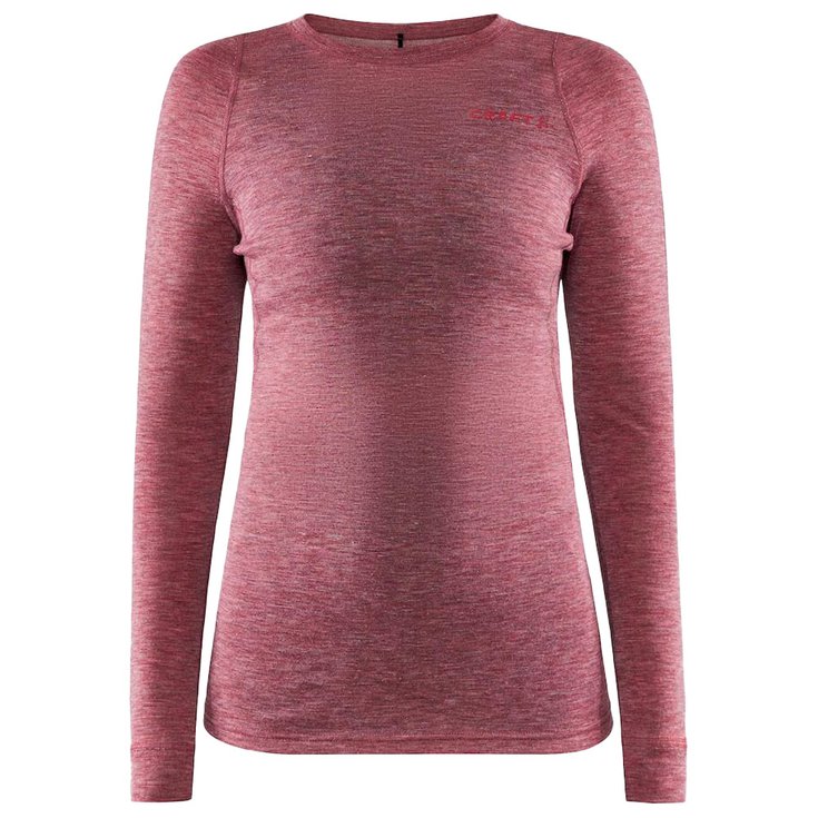 Technische onderkleding Craft Core Wool Merino Ls Tee W Rose Melange Winter 2025 Glisshop