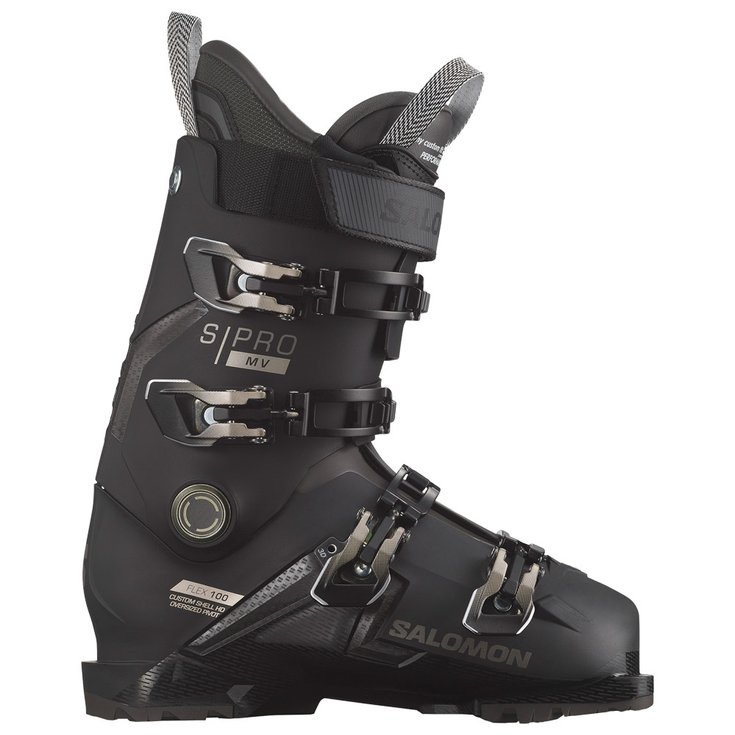 Salomon Chaussures de Ski S/Pro Mv 100 Gw Black Titanium Met Beluga Dos