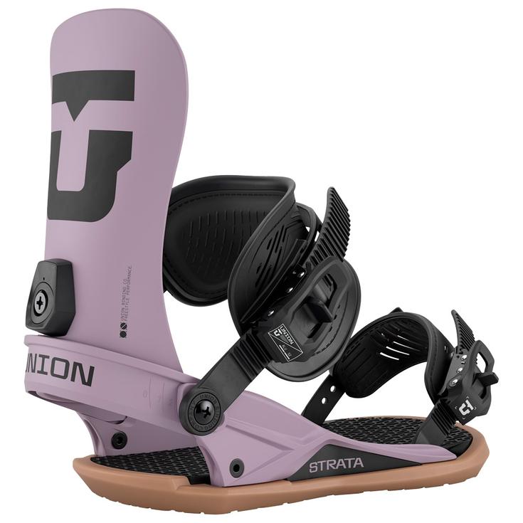 Union Snowboard Binding Strata Grey Violet Overview