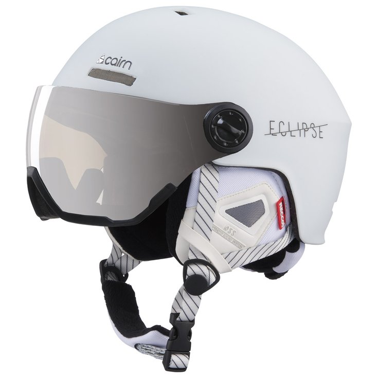 Cairn Casque visière Eclipse Rescue Mat White Présentation