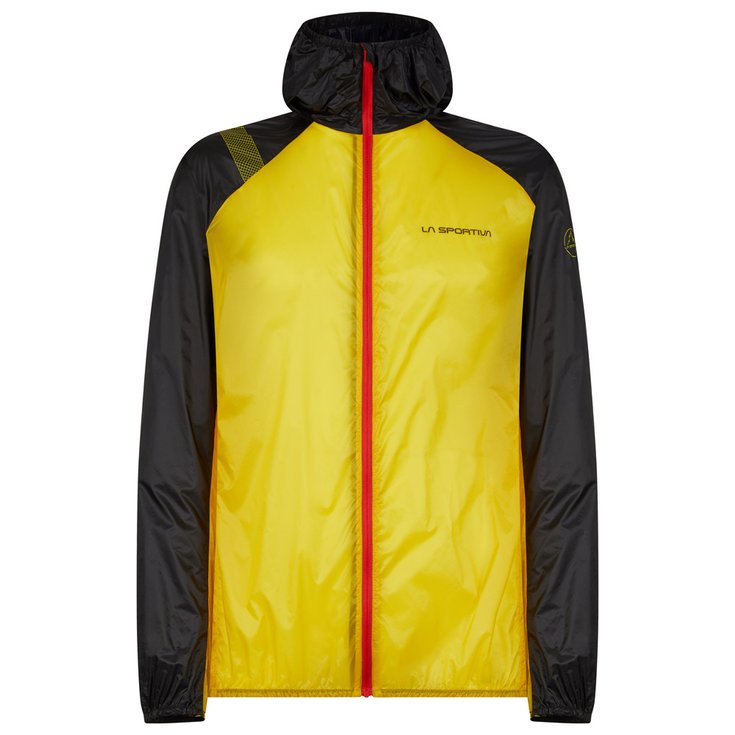 La Sportiva Trail jacket Blizzard Windbreaker Jkt M Yellow Black Overview