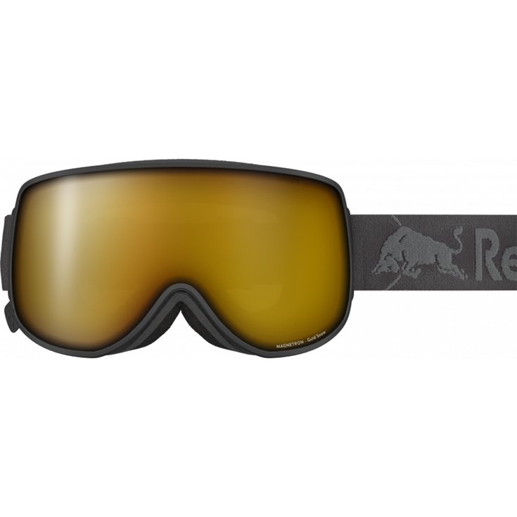 Red Bull Spect Masque de Ski Magnetron Eon Matt Black Gold Snow + Cloudy Snow Présentation