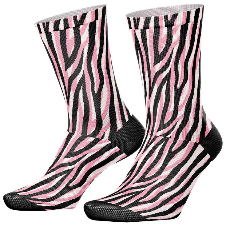 Curlynak Running High Socks Pink Zebre 