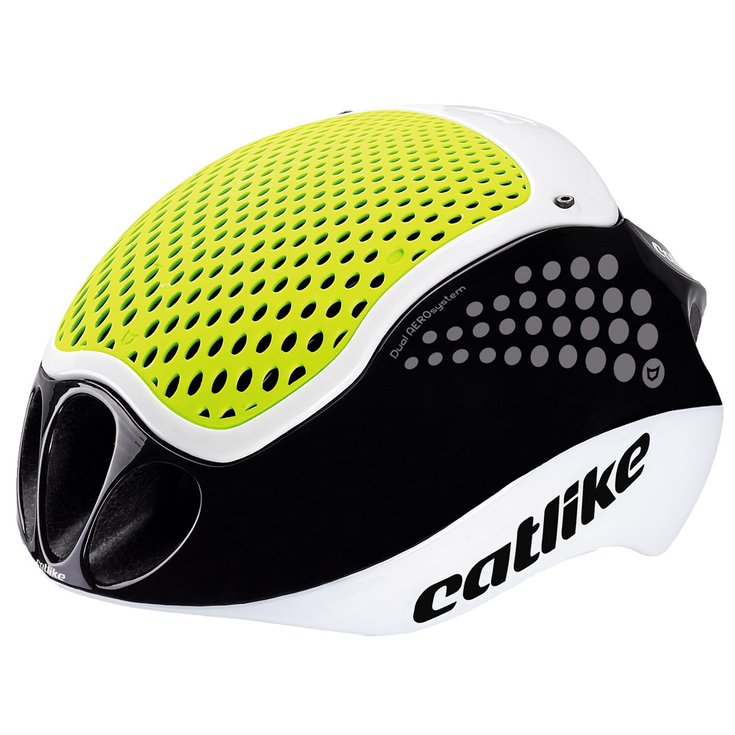 Catlike Casque Ski-roue Cloud 352 White/Black/Yellow Flash Présentation