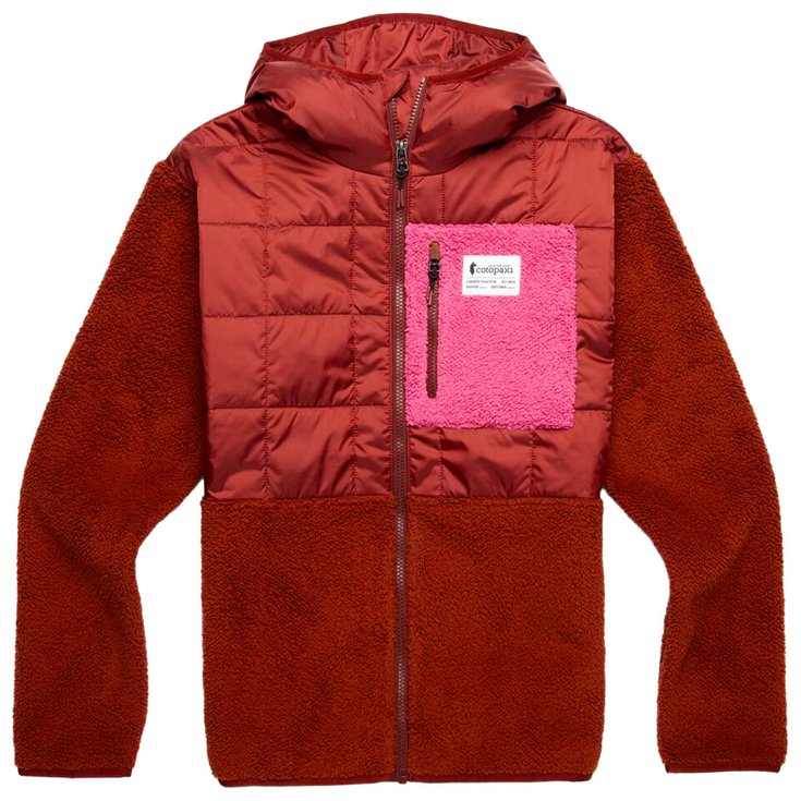 Cotopaxi Pile Trico Hybrid Hooded Jacket W Rusty Rusty Presentazione