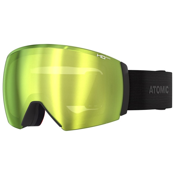 Atomic Maschera Revent Q L HD Photo Black Green Gold + Clear Presentazione