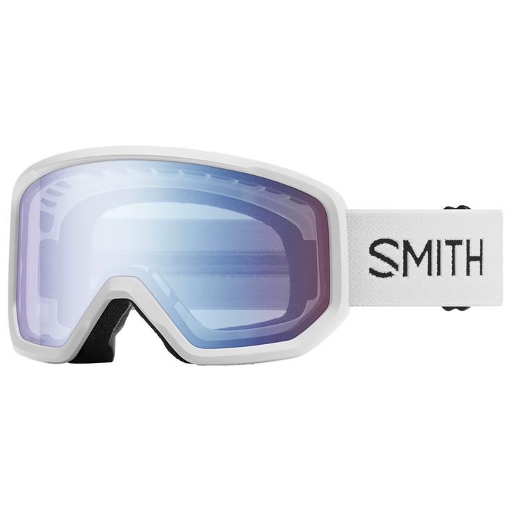 Smith Masque de Ski Transfer White Blue Sensor Mirror Présentation