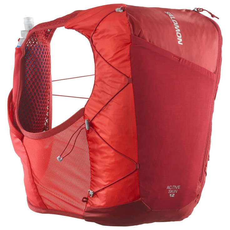 Salomon Gilet da trail Active Skin 12 Set Red Dahlia High Risk Red Presentazione