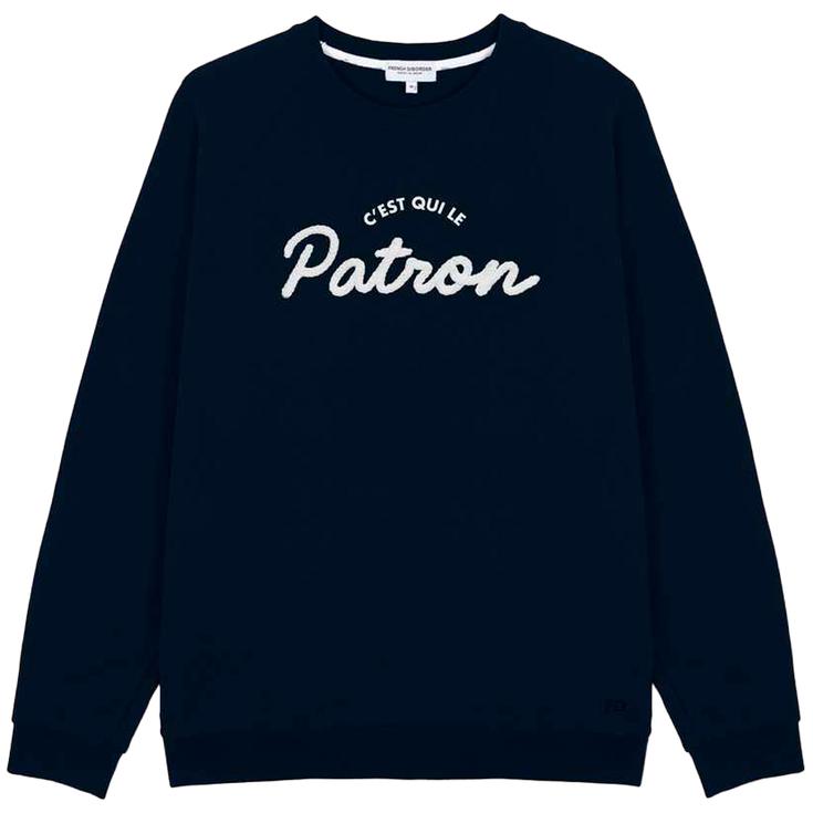 French Disorder Sweatshirt Clyde Patron Tricotin Navy Präsentation