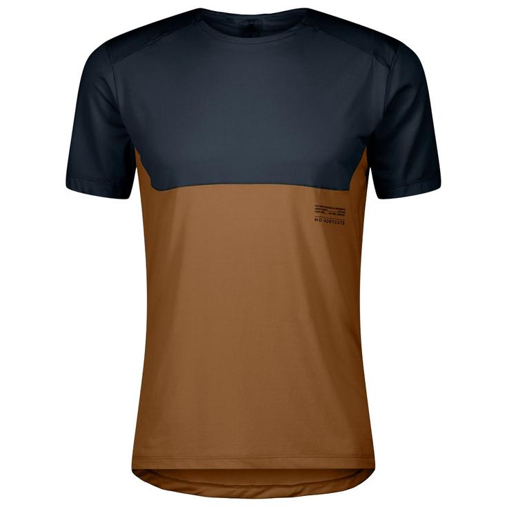 Scott Tee M's Endurance Tech Short Sleeve Dark Blue Bread Brown 