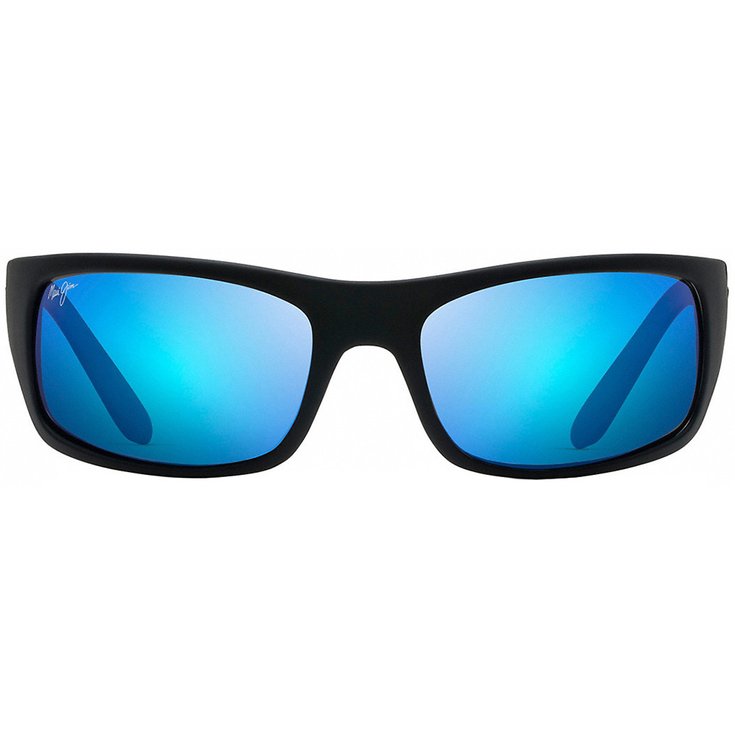 Maui Jim Sunglasses Peahi Black Matte Rubber Bleu Hawai Minéral SuperThin Overview
