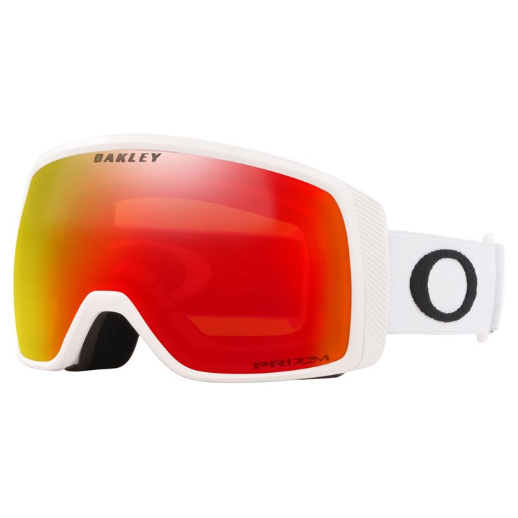 Oakley Masque de Ski Flight Tracker Xs Matte White Prizm Torch Iridium Dos