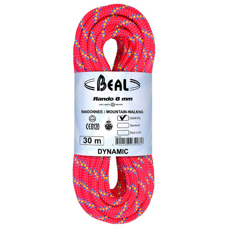Beal Rope Rando 8mm Golden Dry Pink Overview