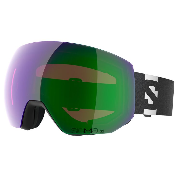 Salomon Skibrille Radium Pro Black Sigma Emerald + Sigma Clear Pink Präsentation