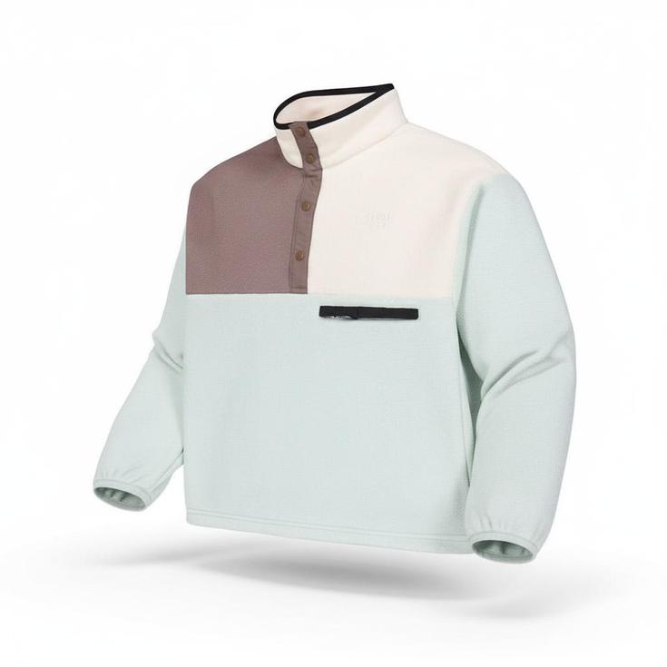 Picture Fleece Arcca W 1/4 Fleece Pigeon Deep Taupe Vanilla Voorstelling