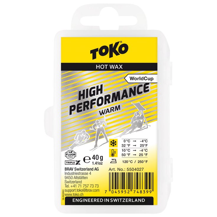 Toko Sciolinatura World Cup High Performance Warm 40G Presentazione