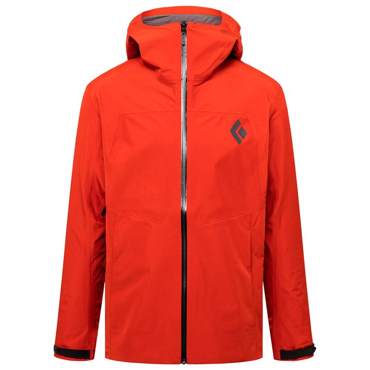 Black Diamond Chaqueta de trekking M Liquid Point Shell Red Rock Presentación