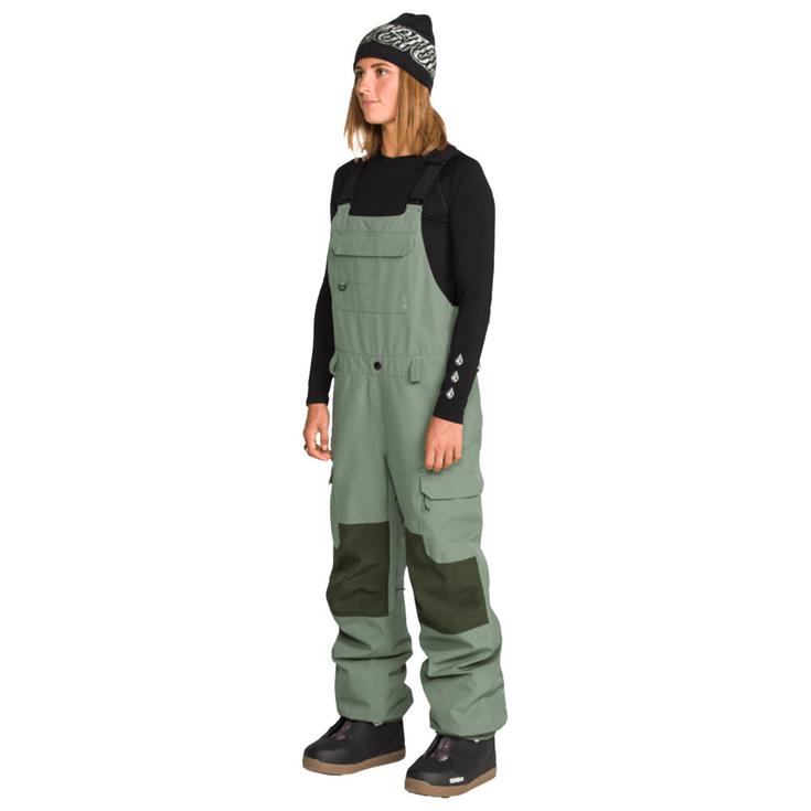 Volcom Skihose Creston 3D Stretch Bib Light Green Präsentation