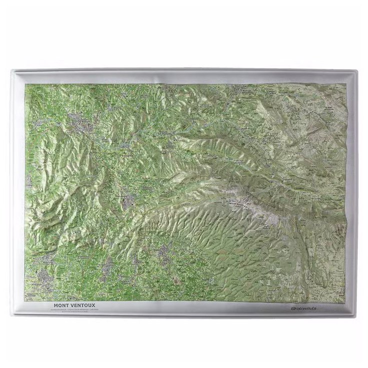 Deniveles Raised-relief map Mont Ventoux Overview