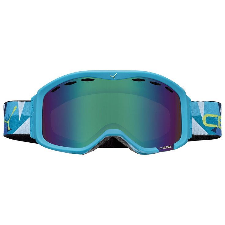 Cebe Masque de Ski Cheeky OTG Matte Blue Lime Brown Flash Blue Overview
