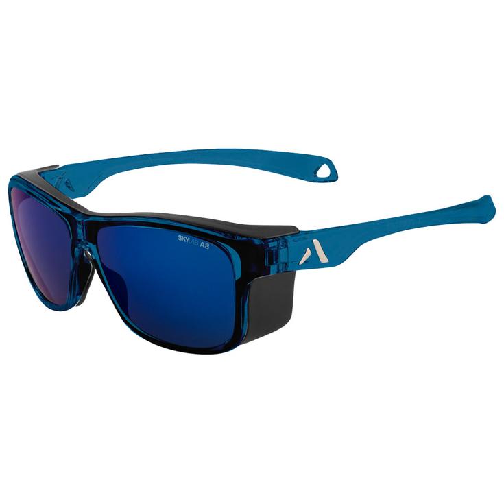Altitude Eyewear Sonnenbrille Infinity Crystal Blue Grey Blue Flash Präsentation