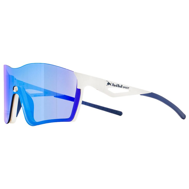 Red Bull Spect Sunglasses Fuse Shiny White Blue Smoke Blue Mirror Overview