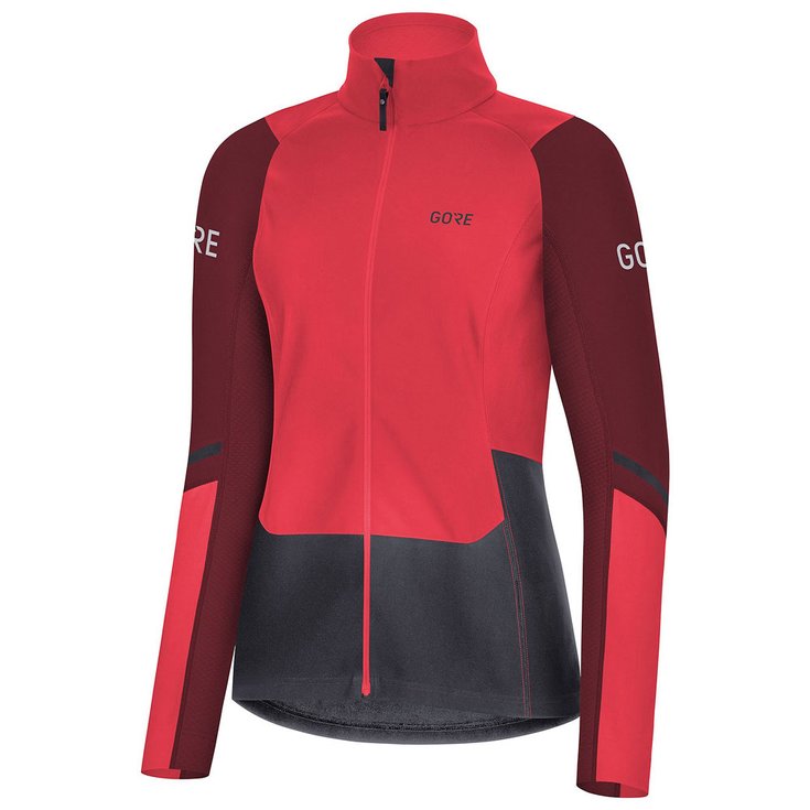 Gore Nordic jacket X7 Wmn Partial Gtx Infinium L/s Shirt Pink Red Overview