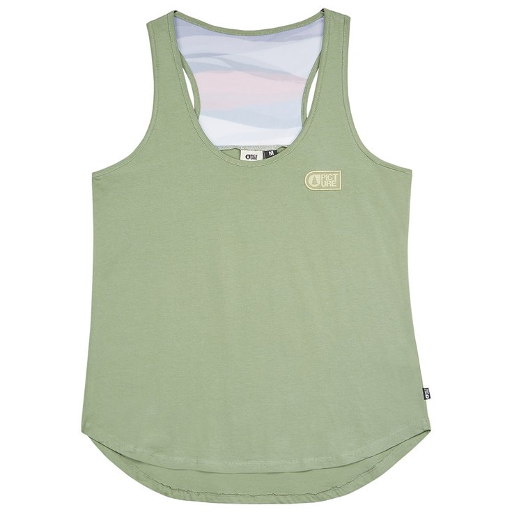 Picture T-shirts Loni Tank Green Spray Voorstelling