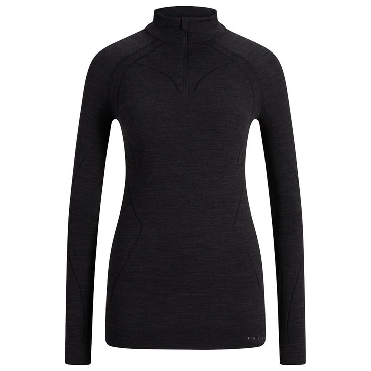 Falke Sous-vêtement technique Wool Tech Zip Shirt W Black Overview