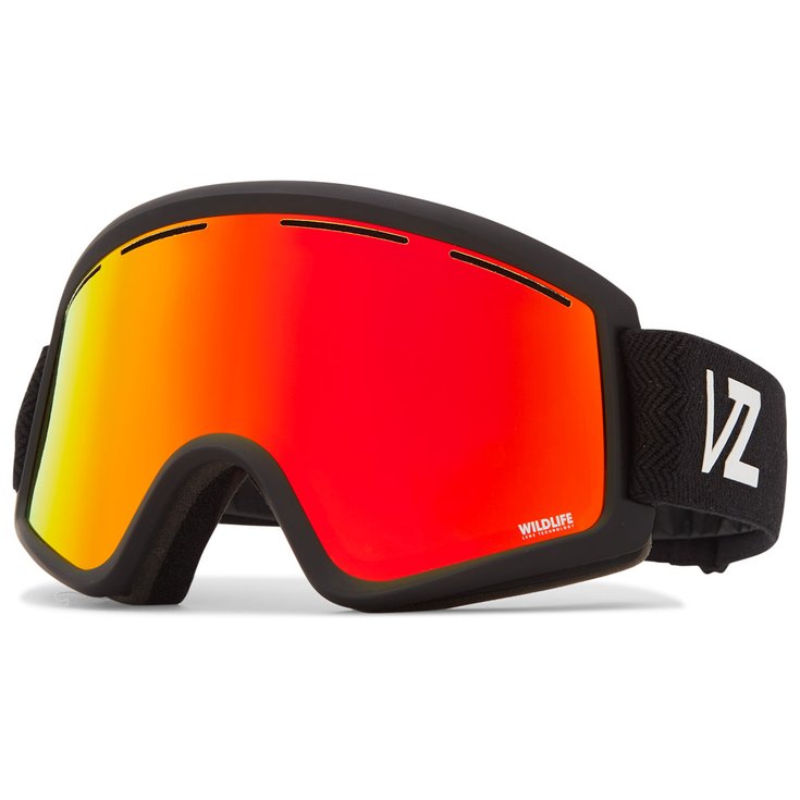 Von Zipper Maschera Cleaver Black Satin Wildlife Fire Chrome + Clear Fire Chrome Presentazione