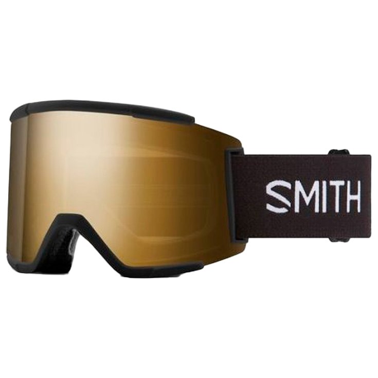 Smith Masque de Ski Squad Xl Black Chromapop Sun Black Gold + Chromapop Storm Rose Flash Présentation