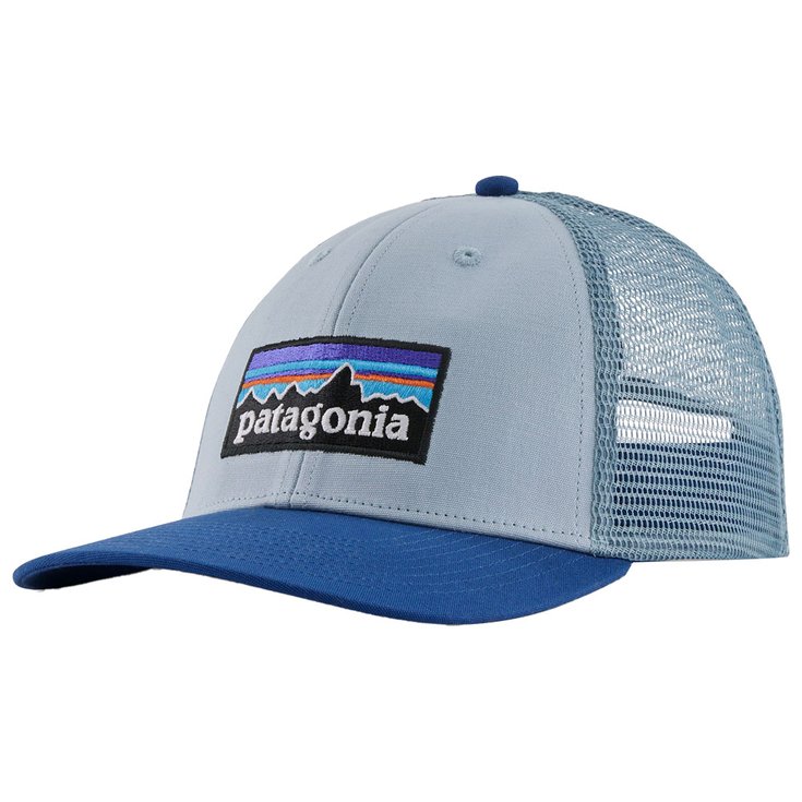 Patagonia Petten P-6 Logo Lopro Trucker Hat Steam Blue Voorstelling