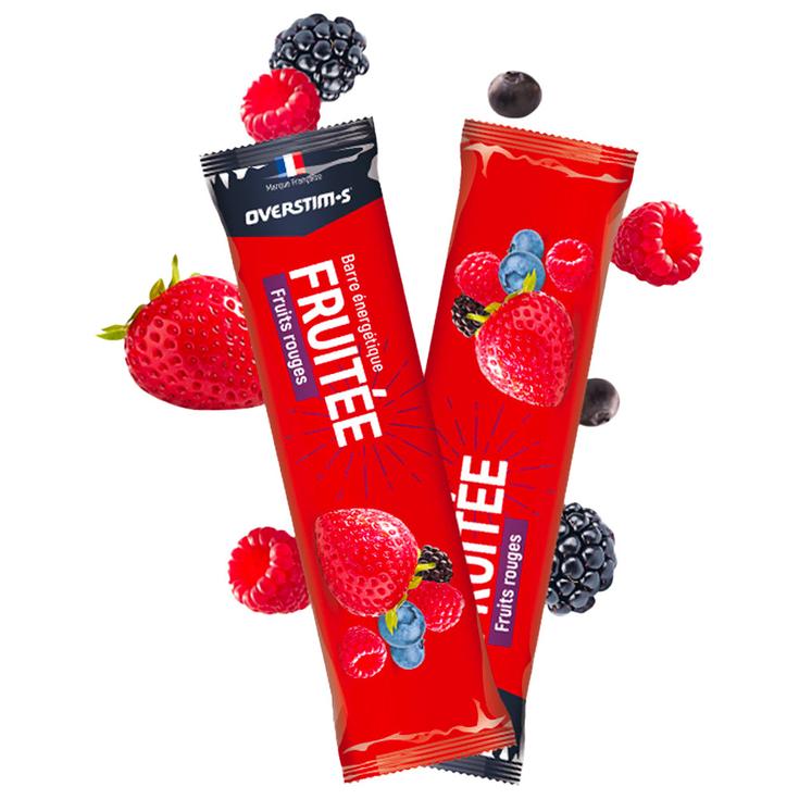 Overstims Barrette energetiche Fruitée Bar 32 g. Fruits Rouges Presentazione