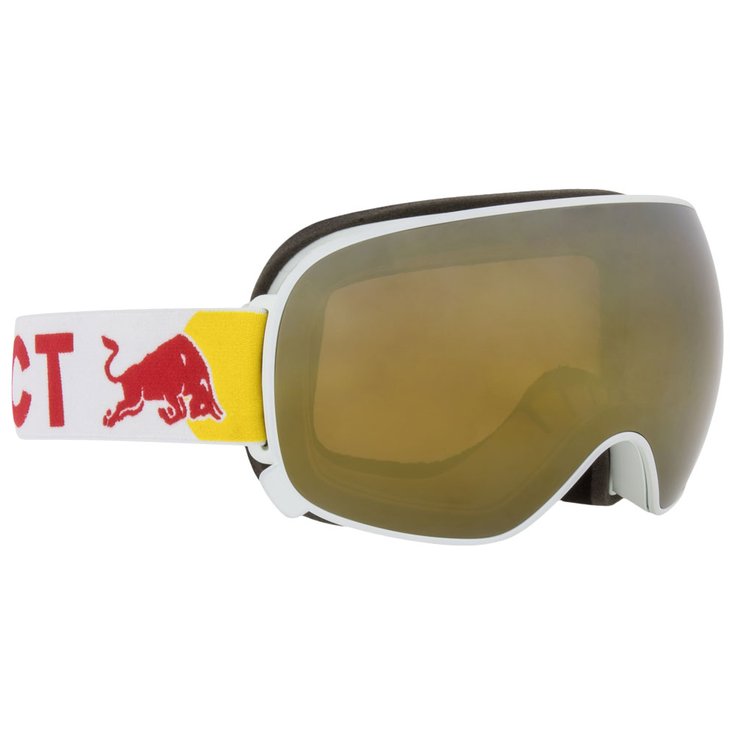 Red Bull Spect Masque de Ski Magnetron White Gold Snow Orange With Gold Mirror + Cloudy Snow Présentation