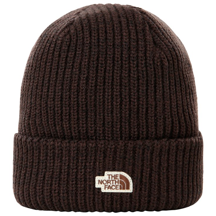 The North Face Bonnet Salty Dog Deep Brown Heather Voorstelling