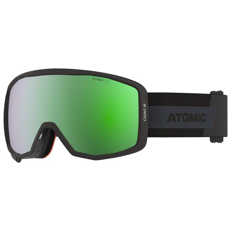 Atomic Goggles Count Junior Spherical Black Brown Green Flash Overview