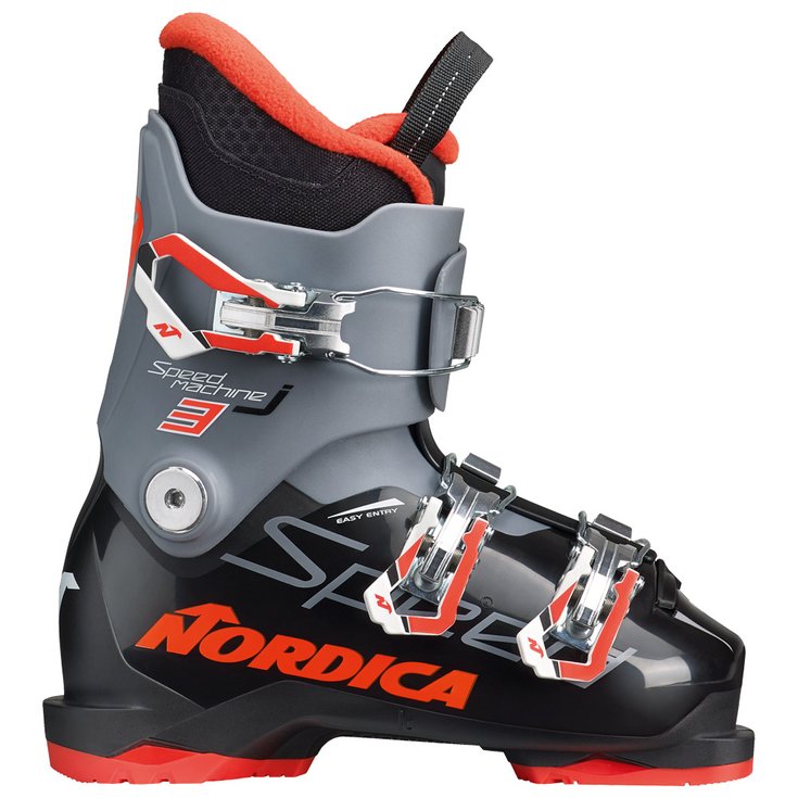 Nordica Chaussures de Ski Speedmachine J 3 Black Anthracite Red Presentación
