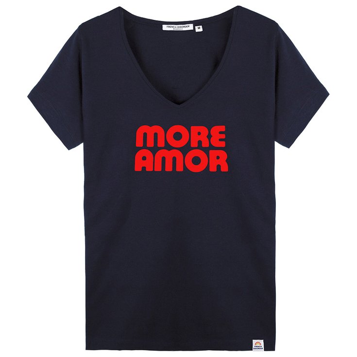 French Disorder Tee-shirt Dolly More Amor Navy Overview