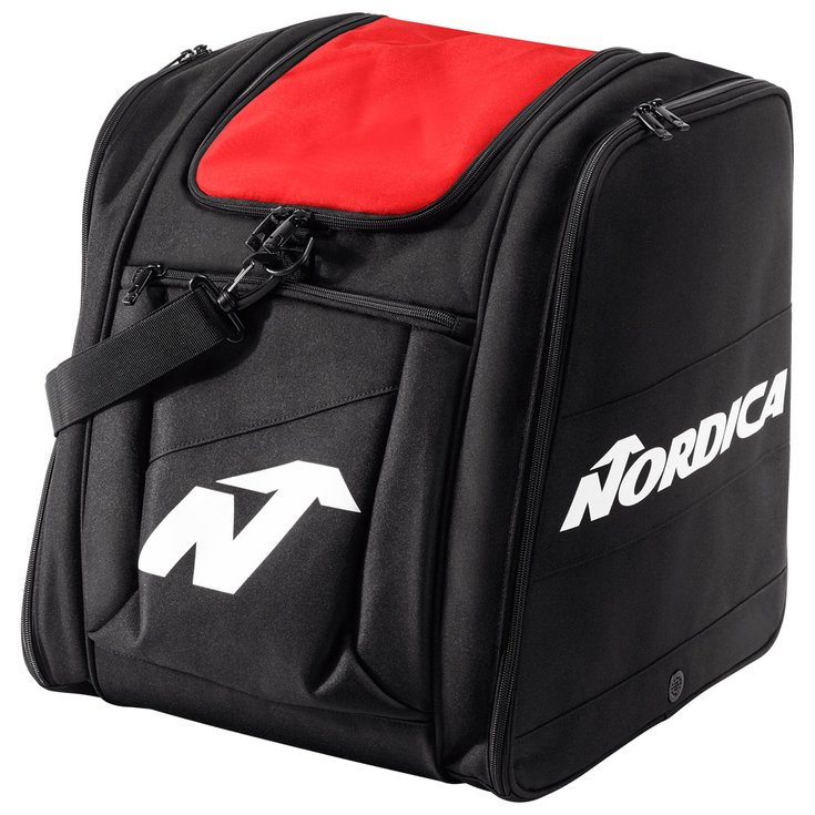 Nordica Schoenzakken Boot Backpack Black Red Voorstelling