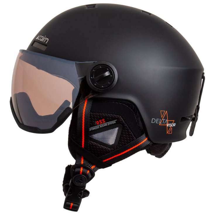 Cairn Delta Visor Photochromic Mat Black Bright Red 