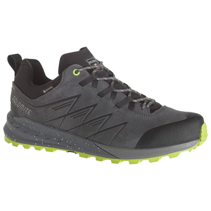Dolomite Chaussures de randonnée M's Croda Nera Gore-Tex Anthracite Grey Lime Green Présentation
