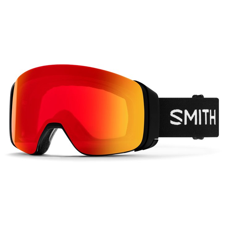 Smith Masque de Ski 4D Mag Black Chromapop Photochromic Red Mirror + Chromapop Sun Black Présentation