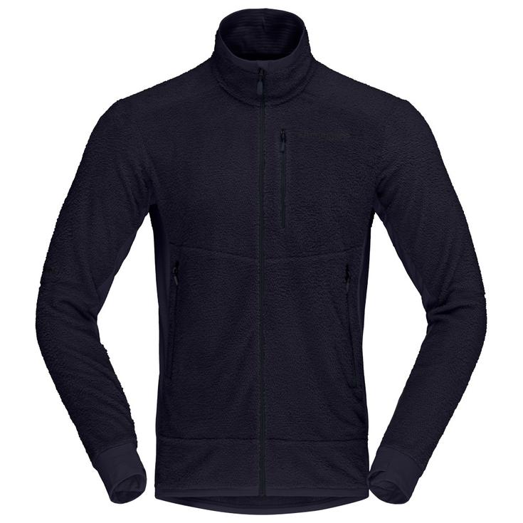 Norrona Fleece Falketind Warm 1 Active Caviar Black Präsentation